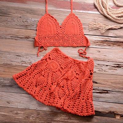 Crochet Bikini Set Cover Up